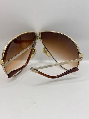 Ferrari folding aviator sunglasses with tan zip case